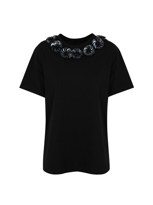 Blusa Gennaio in jersey interlock Nero MAX MARA STUDIO | 2516941013600004